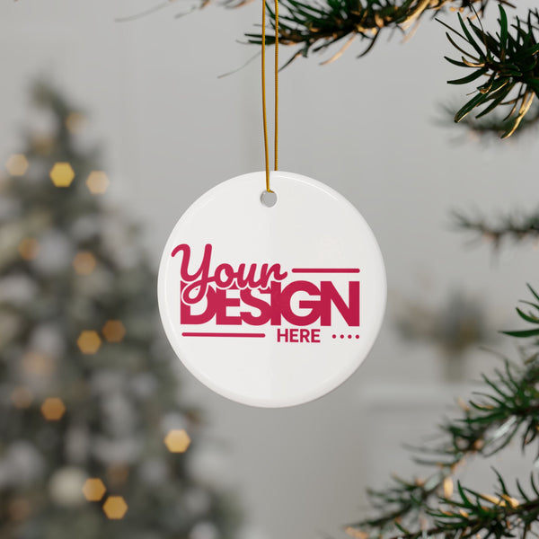 Custom Ceramic Ornaments, Personalized Holiday Decor, Gift Tags, DIY Christmas Ornaments, Unique Keepsakes, 2-Sided Design