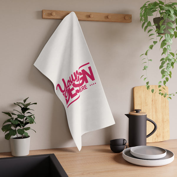 Personalized Cotton Tea Towels - Custom Kitchen Decor, Eco-Friendly Gift, Wedding Registry, Housewarming, Holiday Gift