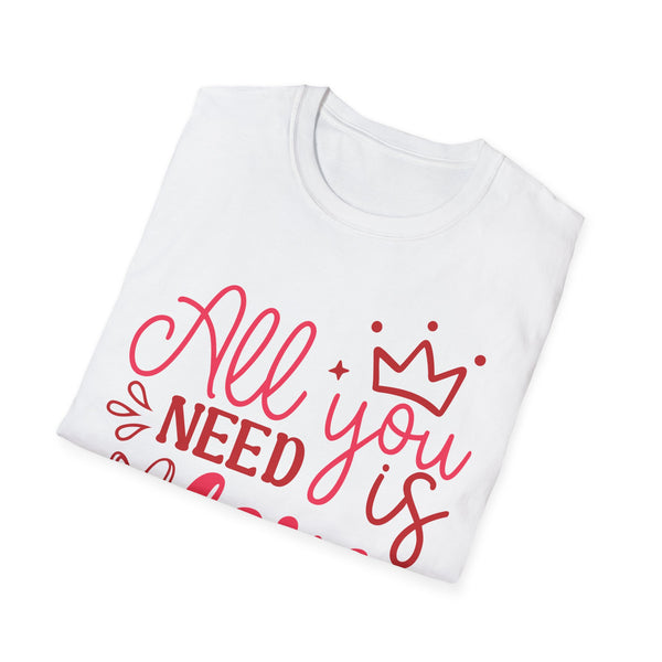 All You Need Is Love Valentine T-Shirt - Love Shirt - Heart Graphic Valentine's Tee