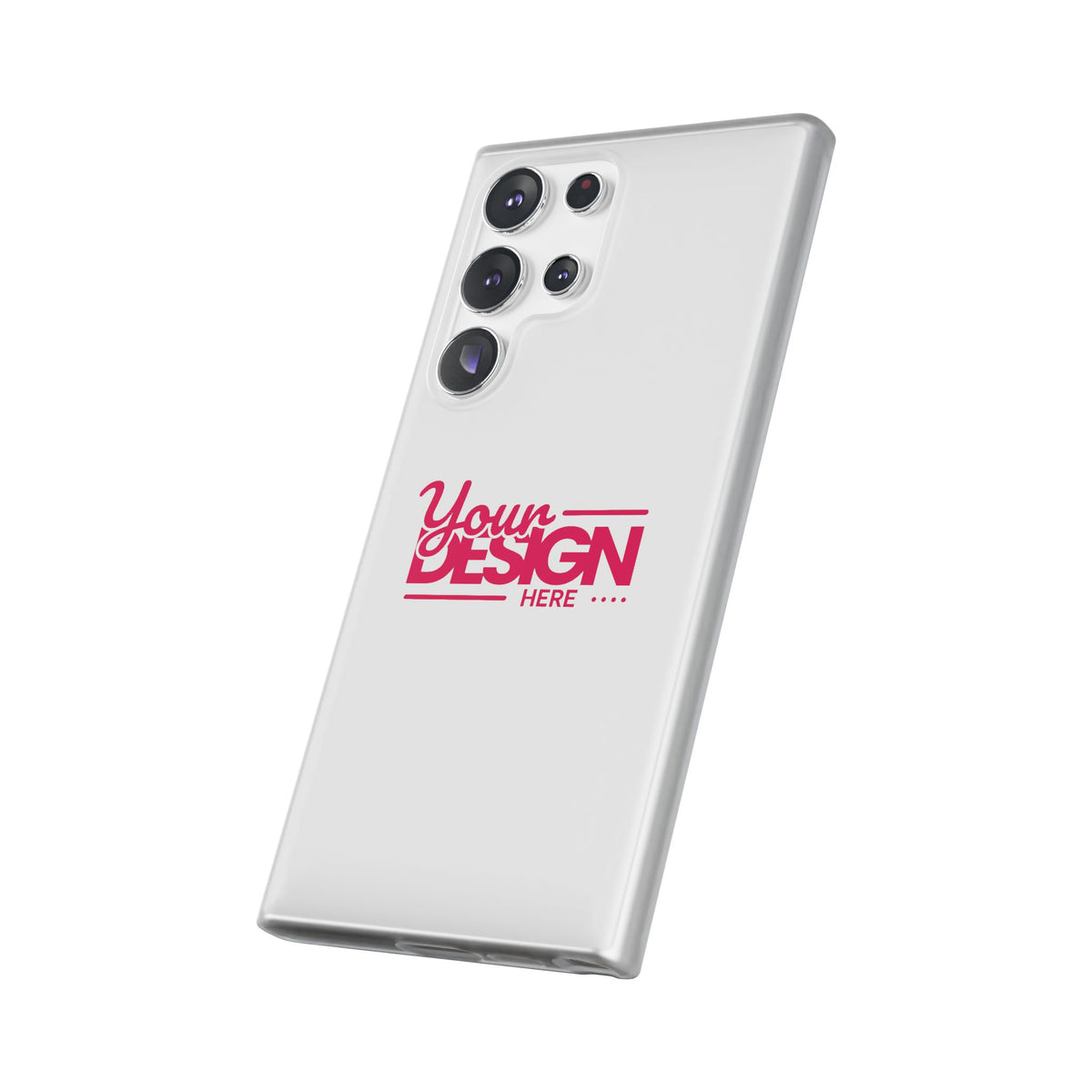 Customizable Flexi Phone Case – Personalize Your Design with Name or Photo, Flexible Protective Cover for Samsung Phones