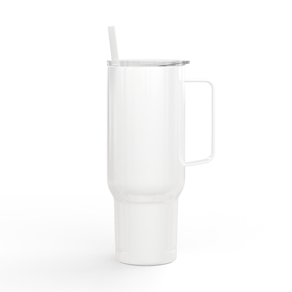 40 Oz Engraved Insulated Tumbler With Lid And Handle Custom Travel Mug by Printify