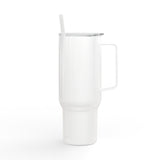 40 Oz Engraved Insulated Tumbler With Lid And Handle Custom Travel Mug by Printify