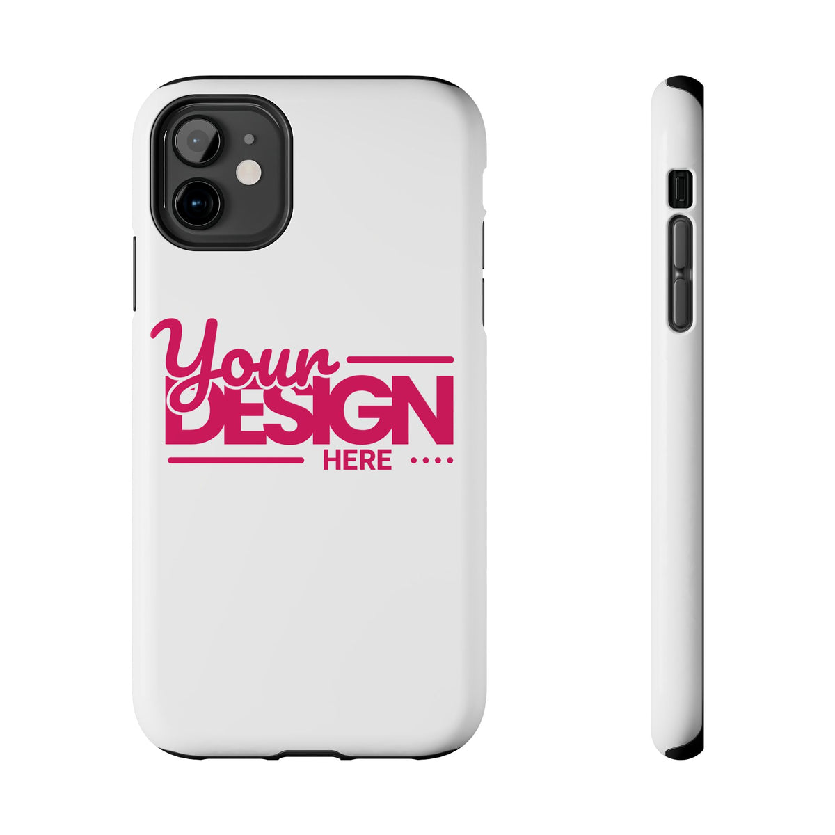 Personalized Tough Phone Case – Custom Name or Photo Protective Cover, Shock-Absorbent Durable Case for iPhone, Unique Gift Idea