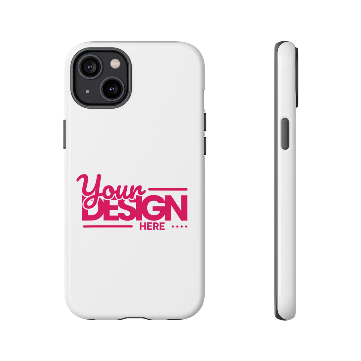Customizable Tough Phone Case – Personalized Protective Cover with Name or Photo, Shockproof Case for iPhone & Samsung, Durable Gift Idea