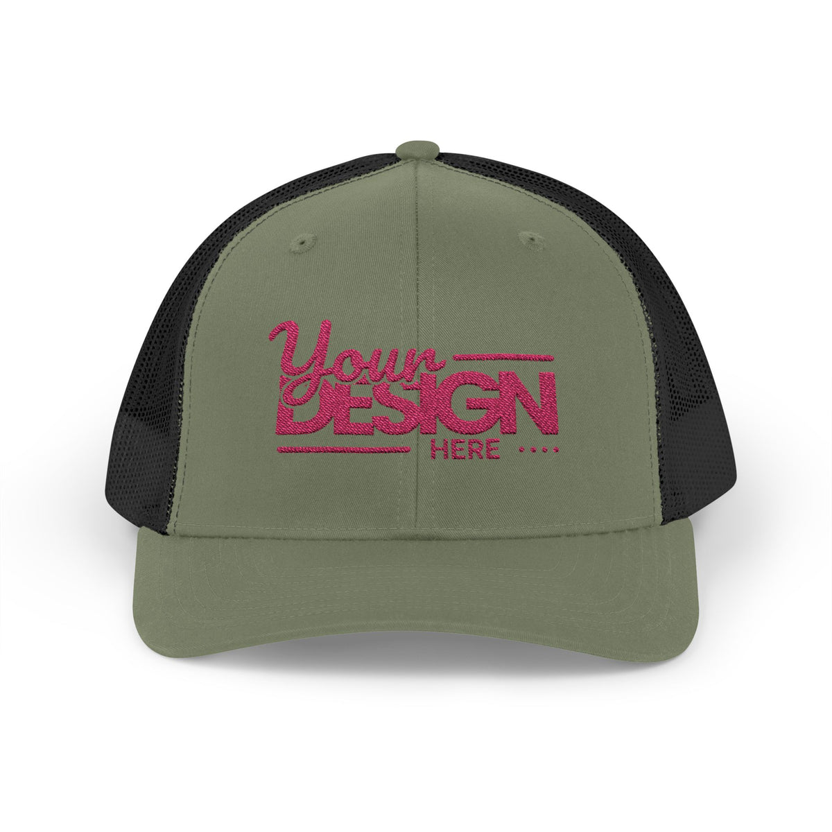 Sparkle Mesh Trucker Cap – Custom ‘Your Design Here’ Embroidered Snapback, Personalized Glitter Hat for Women & Events