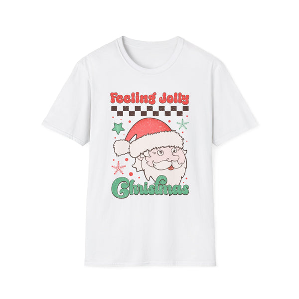 Feeling Jolly Christmas Santa Claus Holiday Shirt - Funny Christmas T-shirt for Men and Women