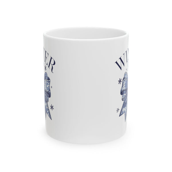 Winter Witch Ceramic Mug — 11oz & 15oz Mystical Tea Coffee Cup