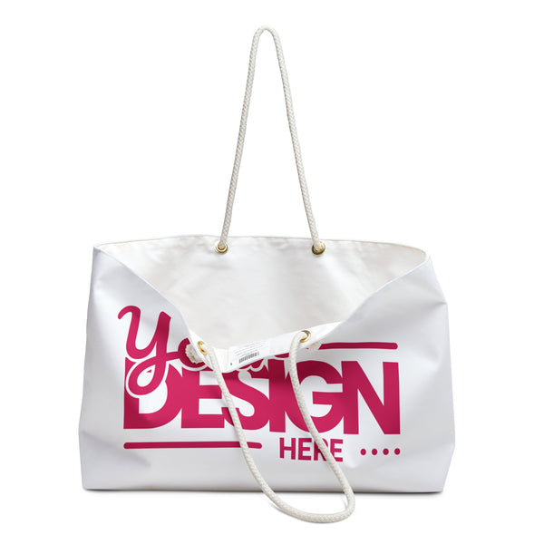 Custom Weekender Bag, Personalized Travel Tote, Stylish Beach Bag, Great for Weekend Getaways, Customizable Gift