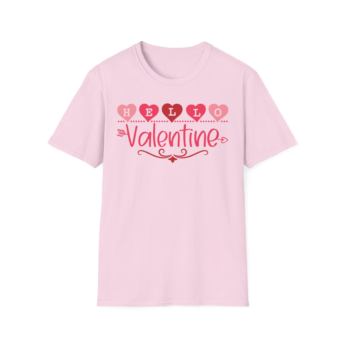 Greeting Valentine T-Shirt - Love Shirt - Heart Graphic Valentine's Tee