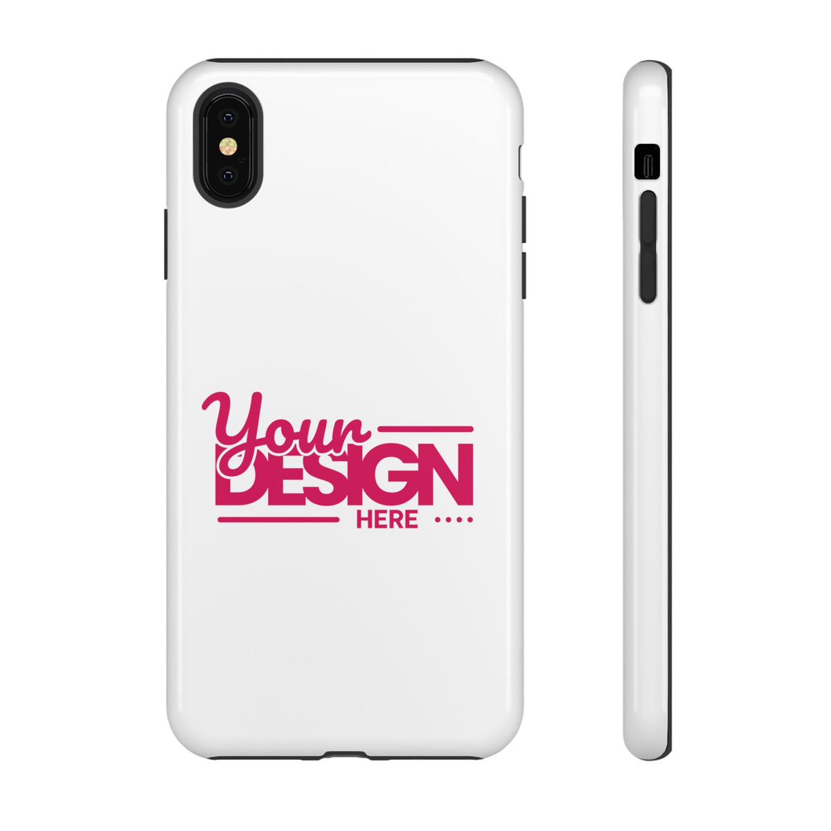 Customizable Tough Phone Case – Personalized Protective Cover with Name or Photo, Shockproof Case for iPhone & Samsung, Durable Gift Idea