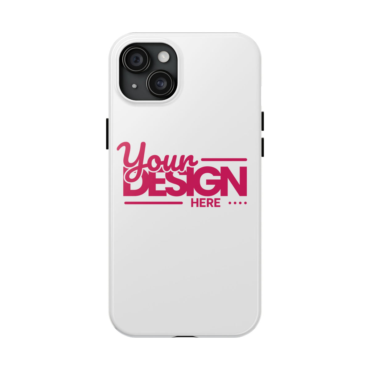Personalized Tough Phone Case – Custom Name or Photo Protective Cover, Shock-Absorbent Durable Case for iPhone, Unique Gift Idea