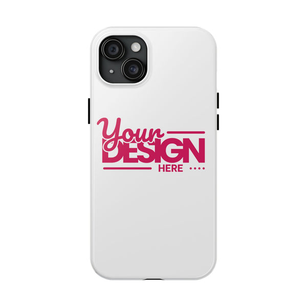 Personalized Tough Phone Case – Custom Name or Photo Protective Cover, Shock-Absorbent Durable Case for iPhone, Unique Gift Idea