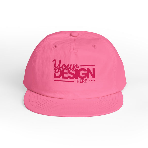 Custom Surf Cap – Lightweight Quick-Dry Recycled Nylon Snapback, Personalized Beach Hat with Breathable Mesh & Relaxed Fi