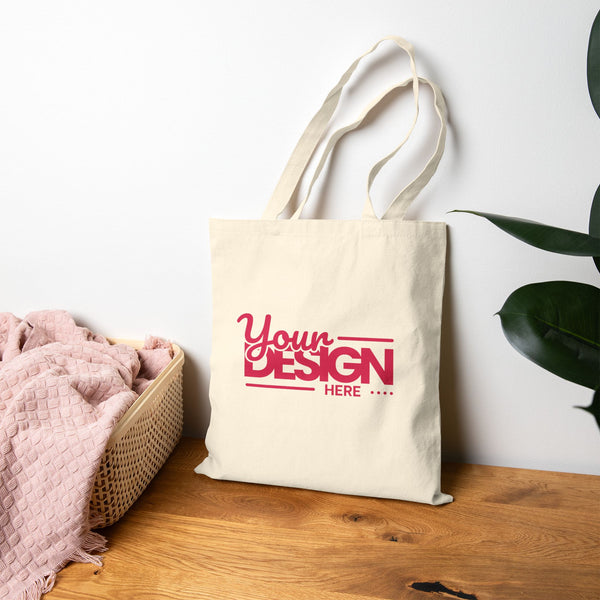 Personalized Cotton Canvas Tote Bag, Custom Shopping Tote, Gift for Her, Eco-Friendly Bag, Beach Bag, Everyday Use