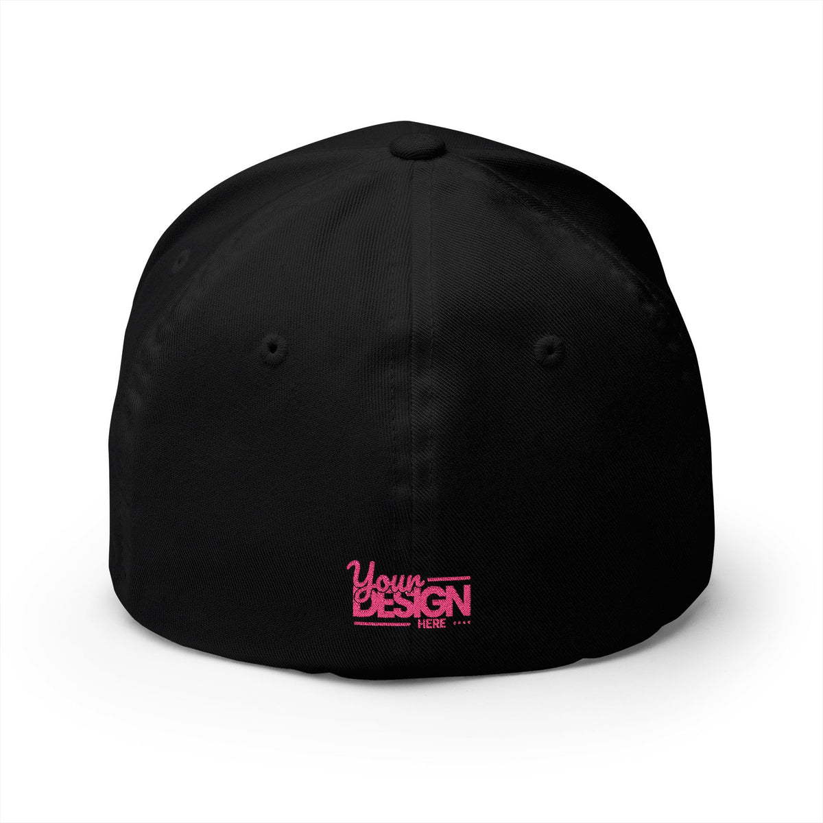 Embroidered ‘Your Design Here’ Structured Cap – Custom Logo Hat, Personalized Blank White Baseball Cap for Men & Women