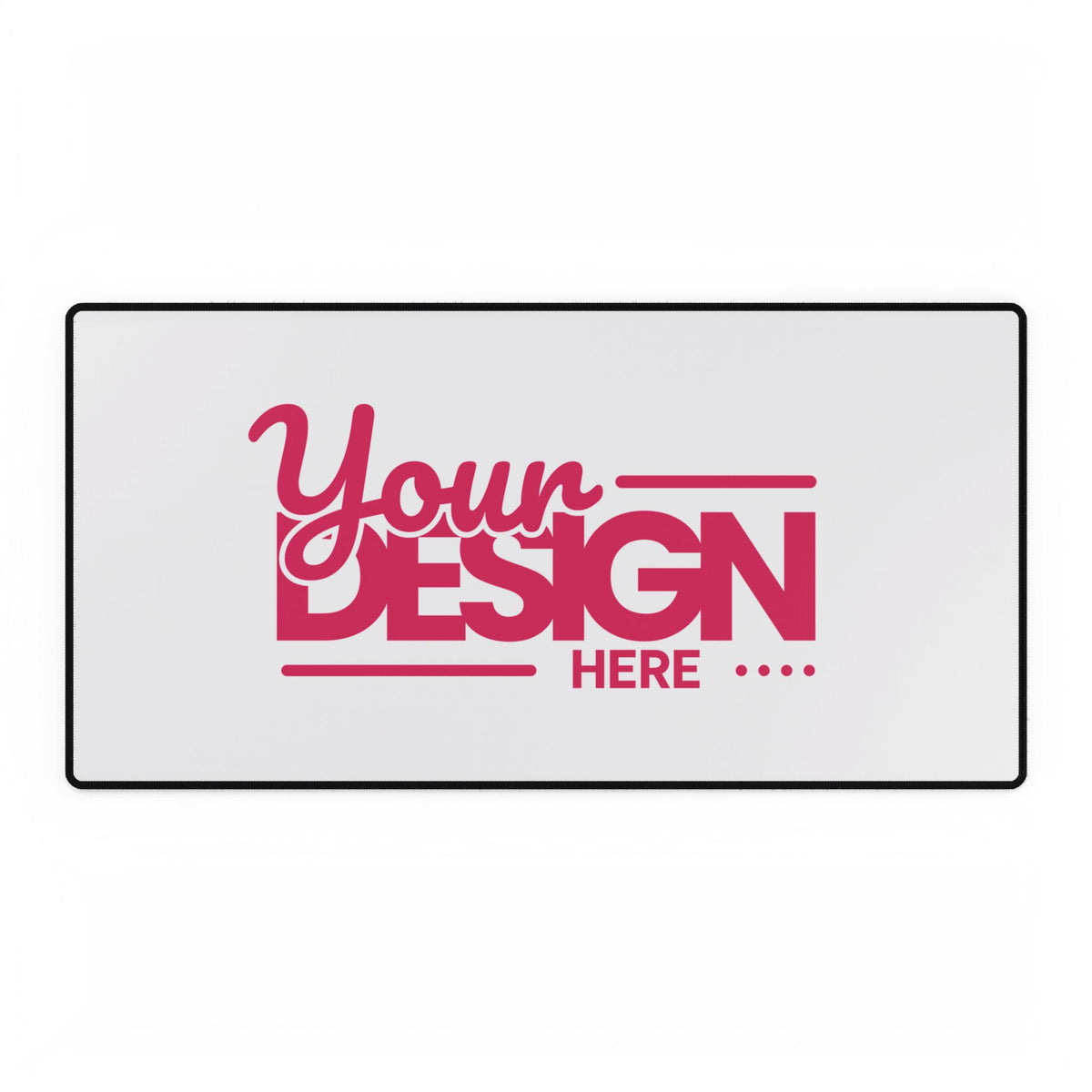 Custom Desk Mat – Personalized Large Mouse Pad with Anti-Fray Edges, Smooth Surface & Non-Slip Rubber Base for Office or Gaming Setup