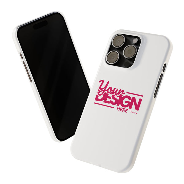 Customizable Slim Phone Case – Personalize Your Design with Name or Photo, Lightweight Protective Cover for iPhone