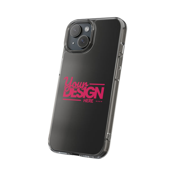 Customizable Clear Impact-Resistant Phone Case – Personalized Name or Photo Design, Transparent Shockproof Cover for iPhone