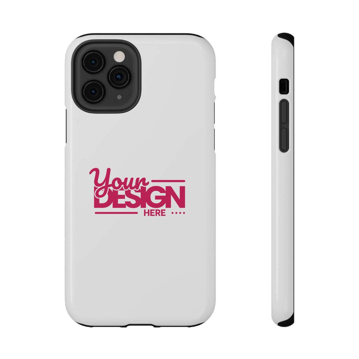 Customizable Impact-Resistant Phone Case – Personalize with Your Design, Durable Shockproof Cover for iPhone