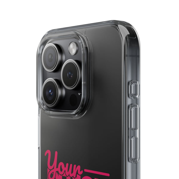 Customizable Clear Impact-Resistant Phone Case – Personalized Name or Photo Design, Transparent Shockproof Cover for iPhone