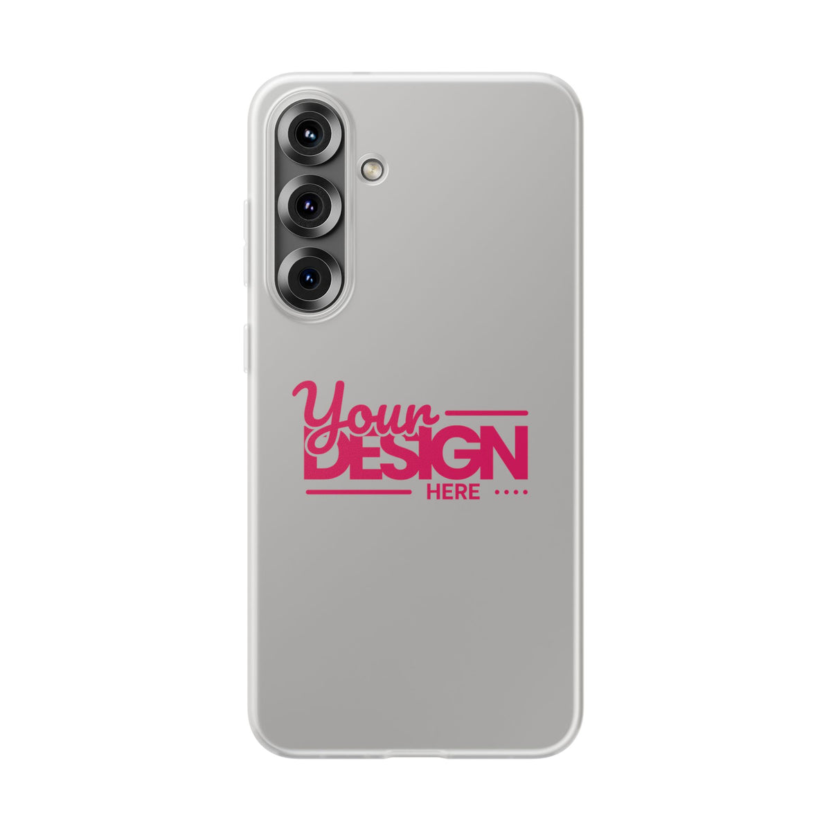 Customizable Flexi Phone Case – Personalize Your Design with Name or Photo, Flexible Protective Cover for Samsung Phones