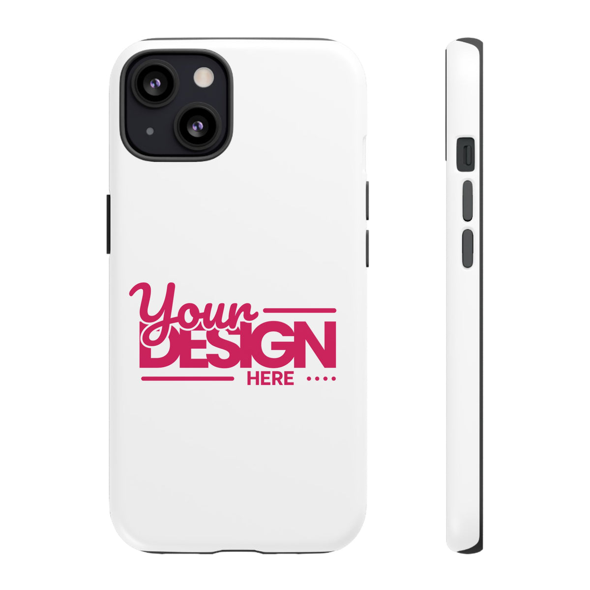 Customizable Tough Phone Case – Personalized Protective Cover with Name or Photo, Shockproof Case for iPhone & Samsung, Durable Gift Idea