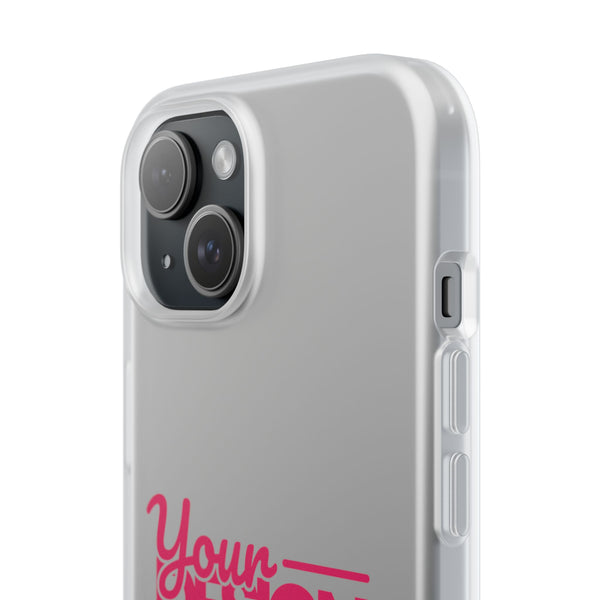 Customizable Flexi Phone Case – Personalize Your Design with Name or Photo, Flexible Protective Cover for iPhone