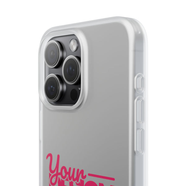 Customizable Flexi Phone Case – Personalize Your Design with Name or Photo, Flexible Protective Cover for iPhone