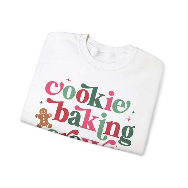 Cookie Baking Crew Christmas Sweatshirt – Fun Gingerbread & Cookie Baking Graphic Tee for Holiday Baking Lovers