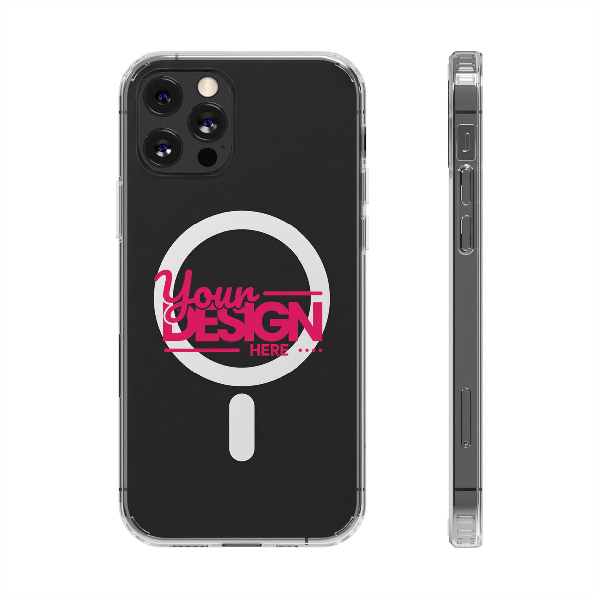 Clear Magnetic Impact Phone Case – MagSafe-Compatible Shockproof Protective Cover for iPhone