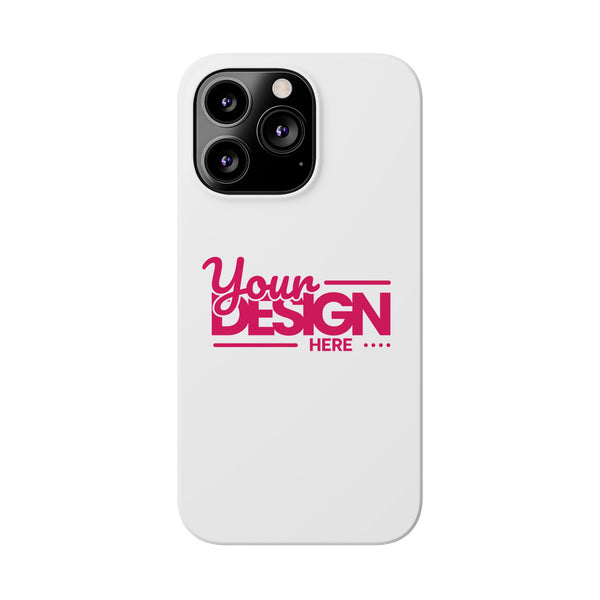 Customizable Slim Phone Case – Personalize Your Design with Name or Photo, Lightweight Protective Cover for iPhone