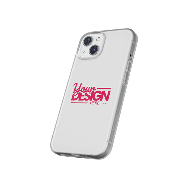 Customizable Flexi Phone Case – Personalize Your Design with Name or Photo, Flexible Protective Cover for iPhone