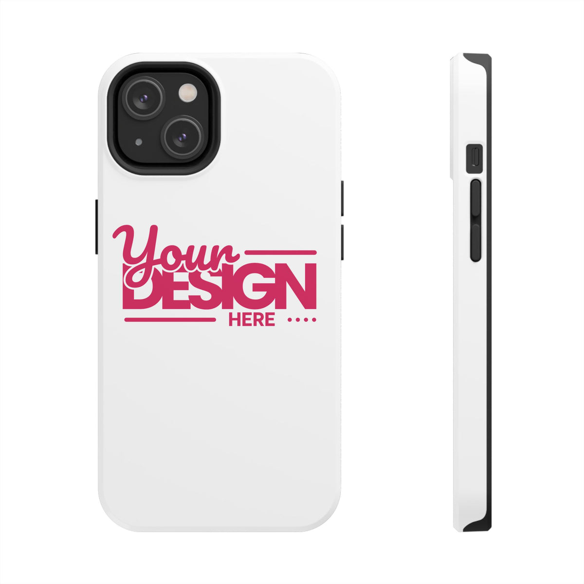 Personalized Tough Phone Case – Custom Name or Photo Protective Cover, Shock-Absorbent Durable Case for iPhone, Unique Gift Idea