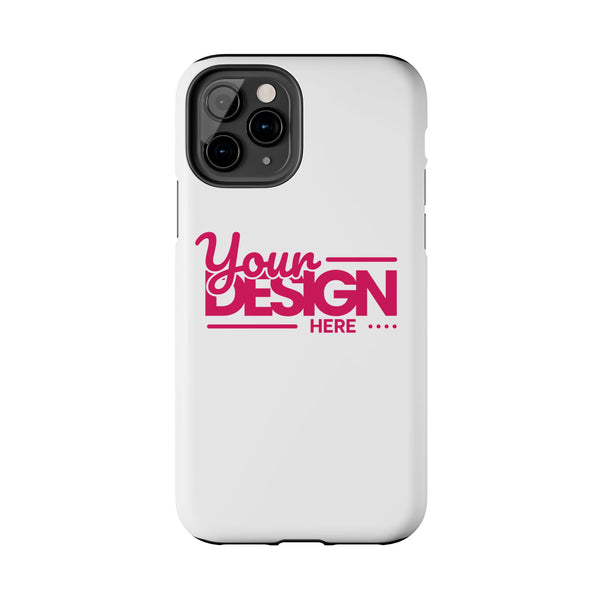 Personalized Tough Phone Case – Custom Name or Photo Protective Cover, Shock-Absorbent Durable Case for iPhone, Unique Gift Idea