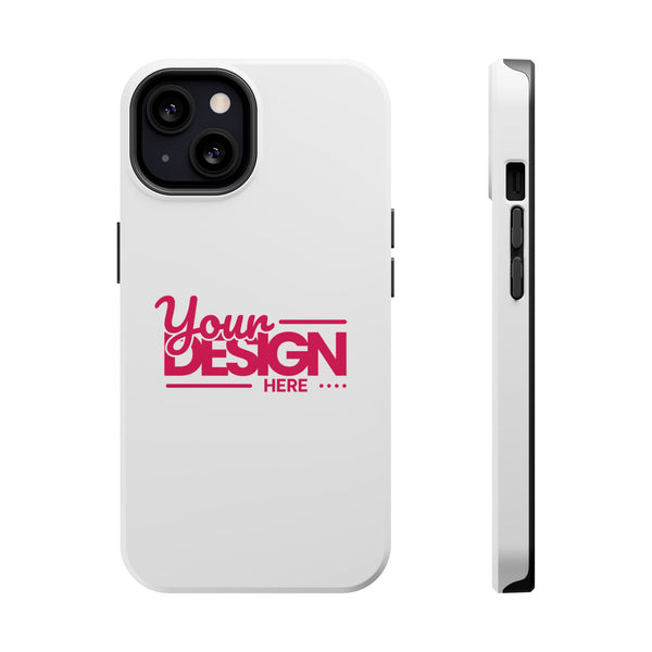 Durable Custom Magnetic Phone Case – Personalized Name or Photo Design, Shockproof Protective Cover for iPhone