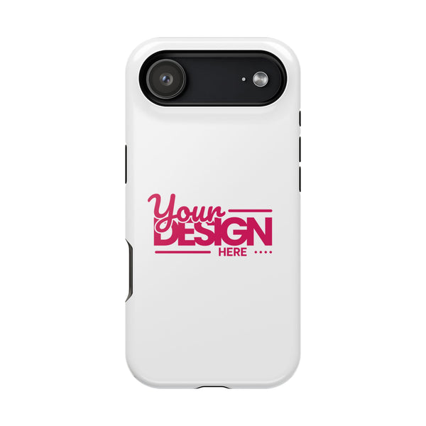 Durable Custom Magnetic Phone Case – Personalized Name or Photo Design, Shockproof Protective Cover for iPhone