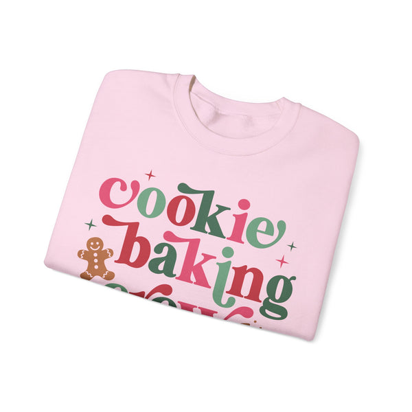 Cookie Baking Crew Christmas Sweatshirt – Fun Gingerbread & Cookie Baking Graphic Tee for Holiday Baking Lovers