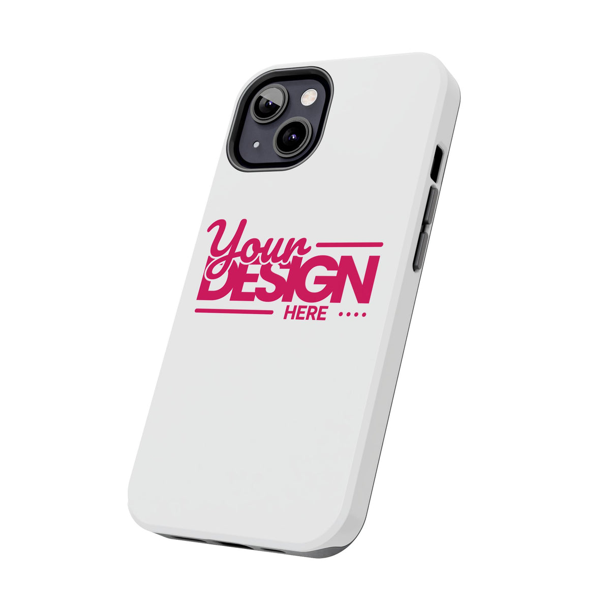 Personalized Tough Phone Case – Custom Name or Photo Protective Cover, Shock-Absorbent Durable Case for iPhone, Unique Gift Idea