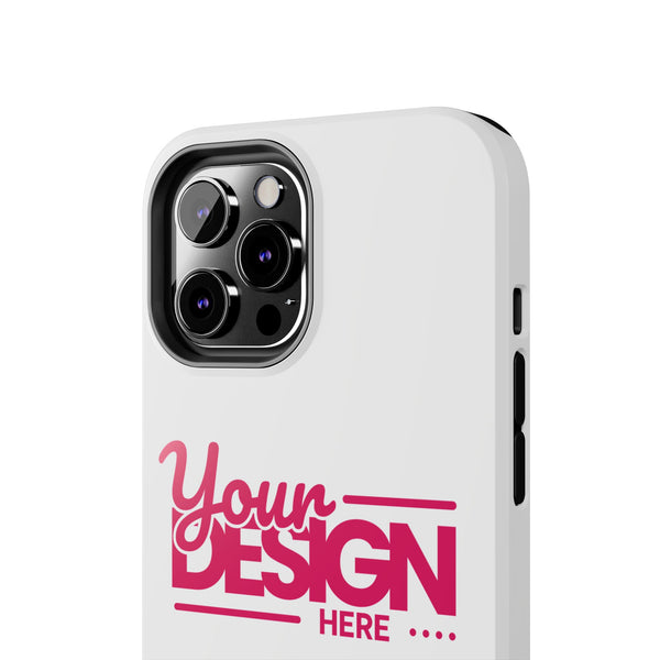 Personalized Tough Phone Case – Custom Name or Photo Protective Cover, Shock-Absorbent Durable Case for iPhone, Unique Gift Idea