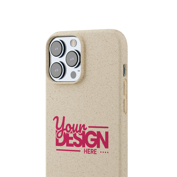 Biodegradable Phone Case – Eco-Friendly Custom Design Cover, Personalized Sustainable Protective Case for iPhone