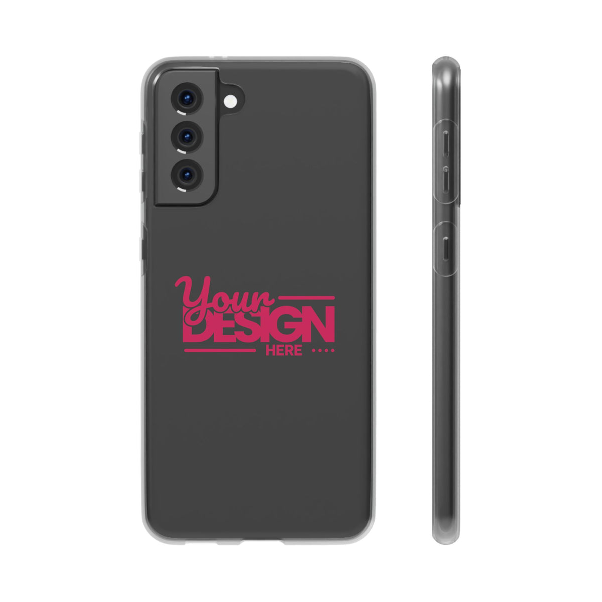 Customizable Flexi Phone Case – Personalize Your Design with Name or Photo, Flexible Protective Cover for Samsung Phones