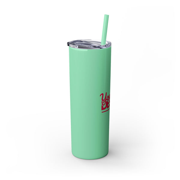 Personalized Skinny Tumbler with Straw, 20oz - Custom Travel Mug, Eco-Friendly Drinkware, Gift for Her, Stylish Hydration, Fun Party Favor