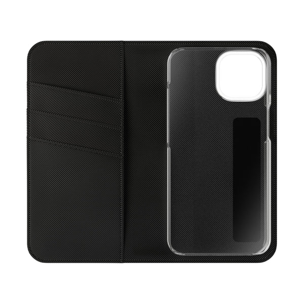 Customizable Flip Phone Wallet Case – ‘Your Design Here’ Folio Cover with Card Holder, Personalized Phone Case for iPhone