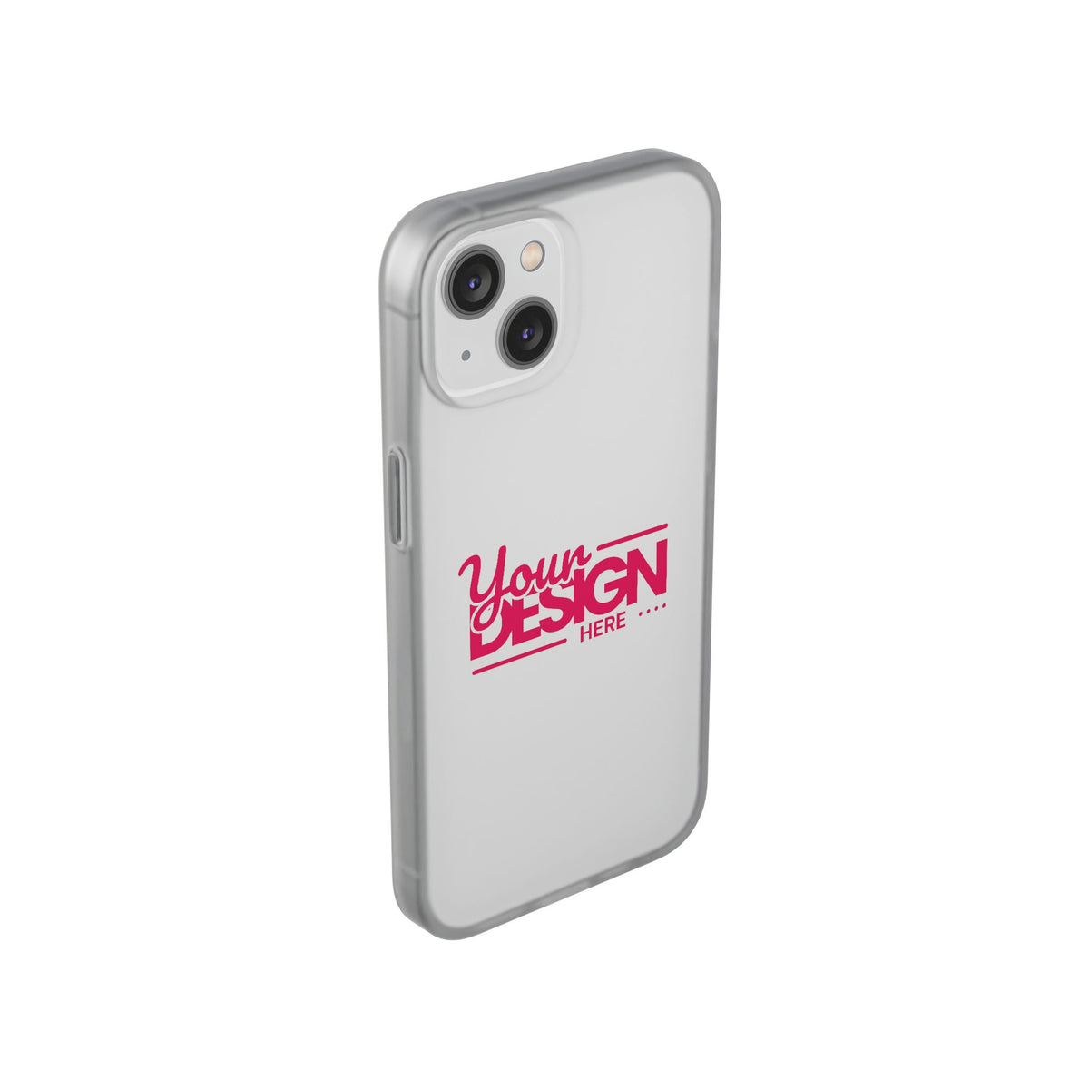 Customizable Flexi Phone Case – Personalize Your Design with Name or Photo, Flexible Protective Cover for iPhone
