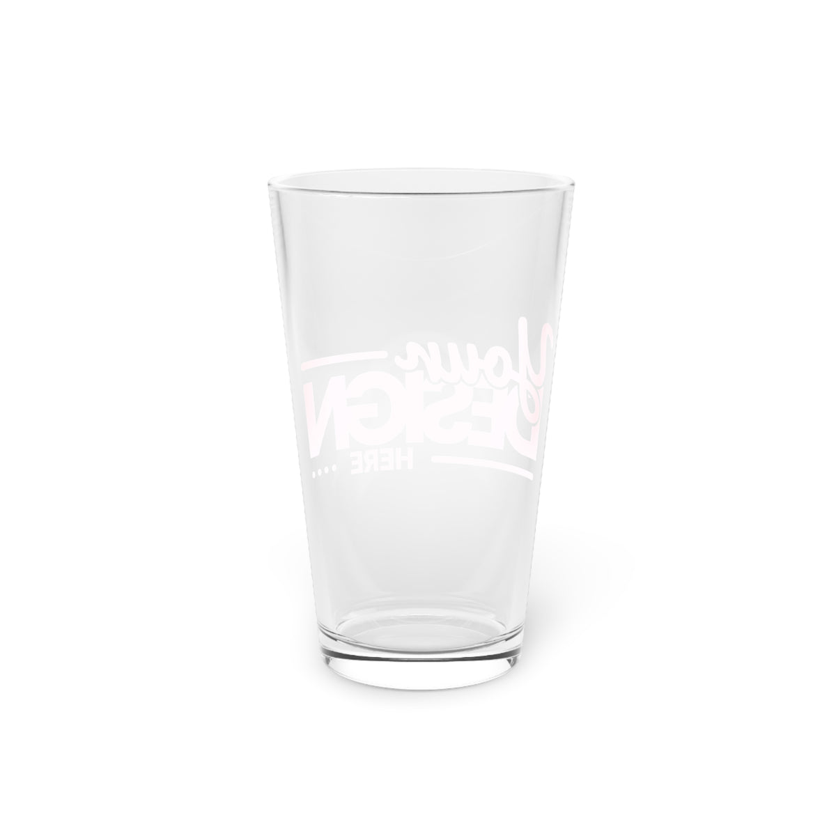 Custom 16oz Pint Glass, Personalized Drinkware for Parties, Gifts, Barware, Wedding Favors, Unique Keepsake