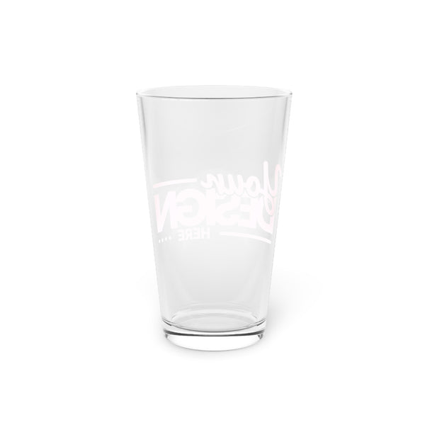 Custom 16oz Pint Glass, Personalized Drinkware for Parties, Gifts, Barware, Wedding Favors, Unique Keepsake