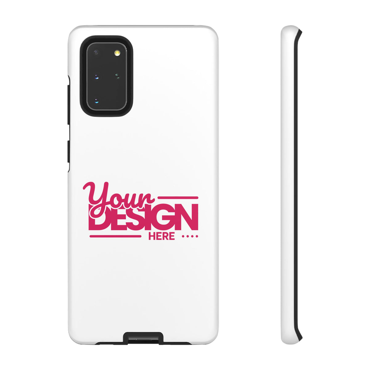 Customizable Tough Phone Case – Personalized Protective Cover with Name or Photo, Shockproof Case for Samsung Phones, Durable Gift Idea