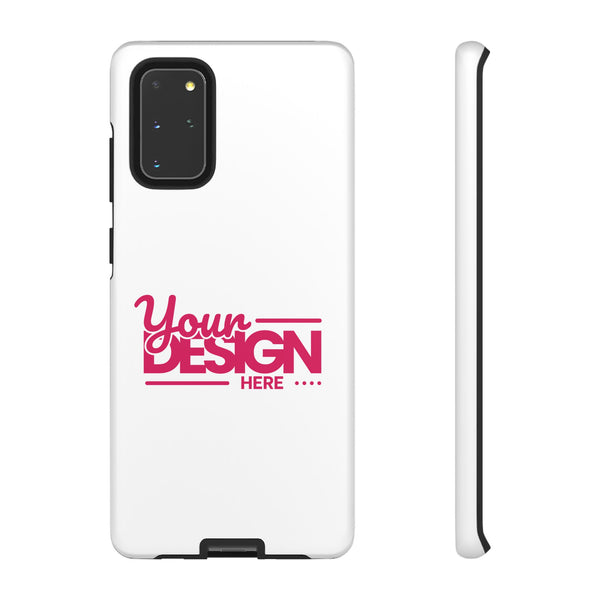 Customizable Tough Phone Case – Personalized Protective Cover with Name or Photo, Shockproof Case for Samsung Phones, Durable Gift Idea