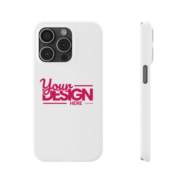 Customizable Slim Phone Case – Personalize Your Design with Name or Photo, Lightweight Protective Cover for iPhone