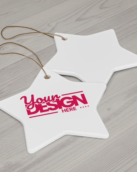 Customizable Ceramic Ornament For Holiday Decor And Personalized Gifts
